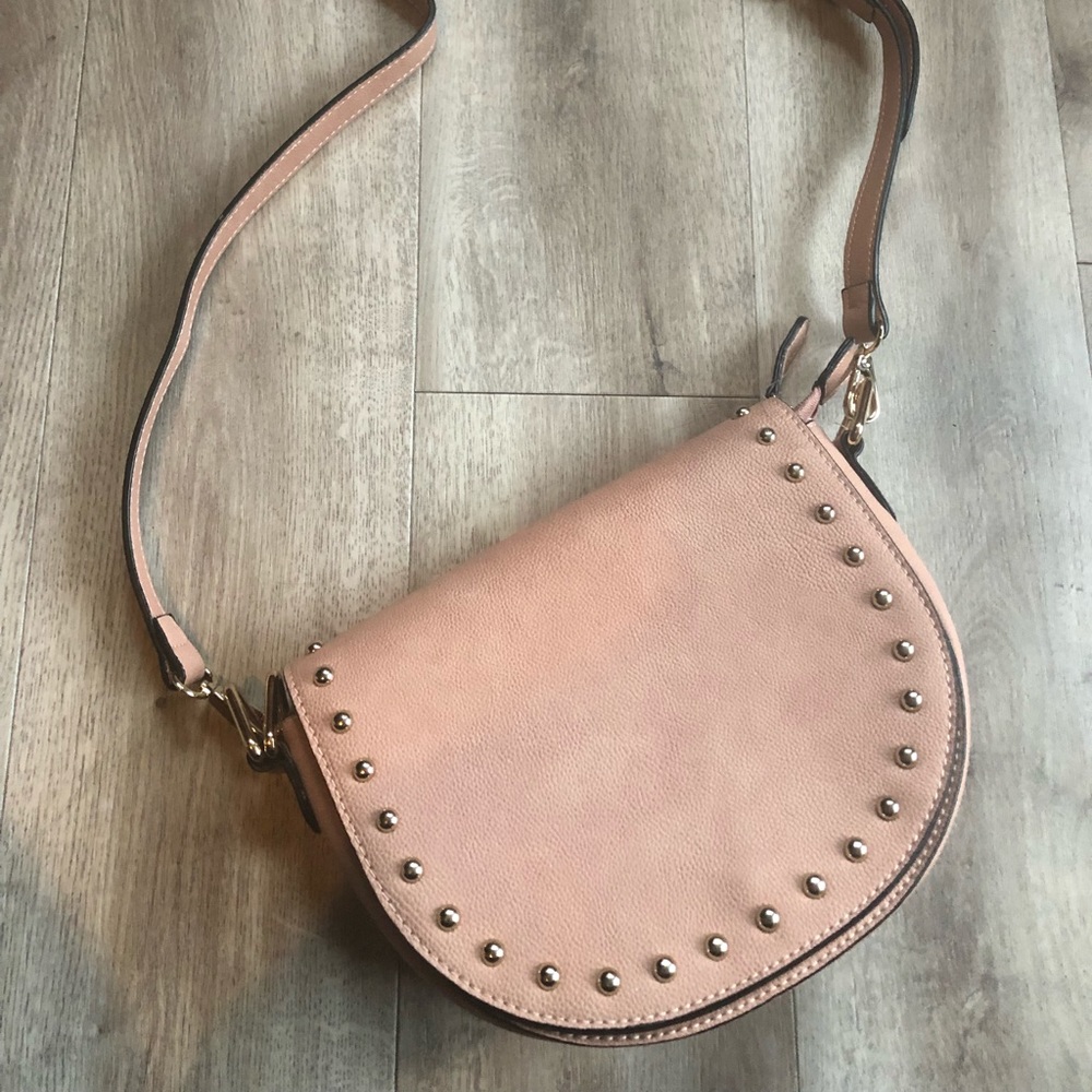 Blush/nude shoulder bag